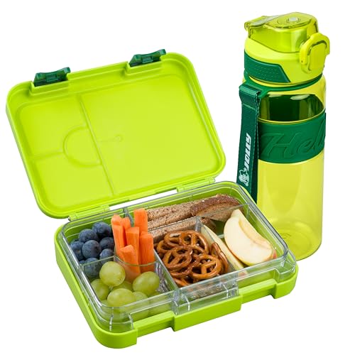 JOLLY Lunch - Set - Jausenbox & Trinkflasche 750ml, Auslaufsicher, herausnehmbare Fächer, BPA-Frei & Spülmaschinenfest, Kinderfreundlich, kompakt & robust von JOLLY