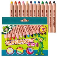 JOLLY Supersoft 3 in 1 Buntstifte farbsortiert, 12 St. JOLLY Supersoft 3 in 1 Buntstifte farbsortiert, 12 St. von JOLLY