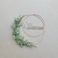 Personalisierter Türkranz "Willkommen Bei Familie ..." | Mit Name Holzkranz Personalisiert Geschenk Einzug Ohne Deko Personalisierter Türkranz "Willkommen Bei Familie ..." | Mit Name Holzkranz Personalisiert Geschenk Einzug Ohne Deko von JOMAWOODde