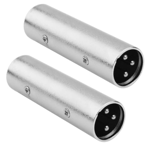 JOMLEY 3-Polig XLR Stecker auf Stecker Adapter, 3-Polig XLR Mikrofonkabel Adapter - 2 Packungen JOMLEY 3-Polig XLR Stecker auf Stecker Adapter, 3-Polig XLR Mikrofonkabel Adapter - 2 Packungen von JOMLEY