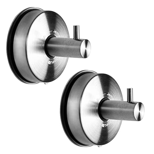JOMOLA Saugnapf Haken Edelstahl Handtuchhaken Saugnapf Klebehaken Haken Ohne Bohren Saughaken Extra Stark Badezimmer Haken Haken Selbstklebend Duschhaken Rostfreier Stahl Pinsel Finish 2 Stück JOMOLA Saugnapf Haken Edelstahl Handtuchhaken Saugnapf Klebehaken Haken Ohne Bohren Saughaken Extra Stark Badezimmer Haken Haken Selbstklebend Duschhaken Rostfreier Stahl Pinsel Finish 2 Stück von JOMOLA