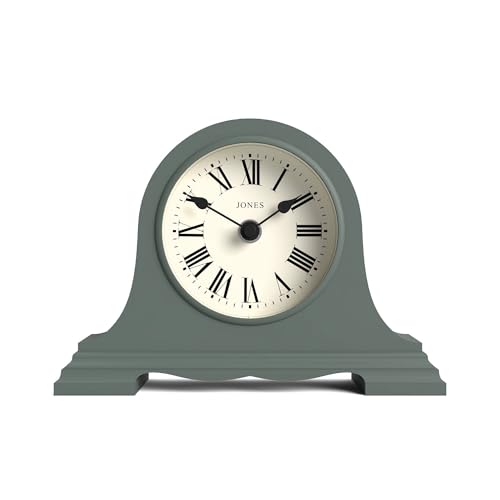 JONES CLOCKS® Speakeasy kaminuhr | Klassisches Design des napoleonhutes | Grün | Römische ziffern | Traditioneller Stil für Schreibtisch, Tisch, Regal oder nachttisch von JONES CLOCKS