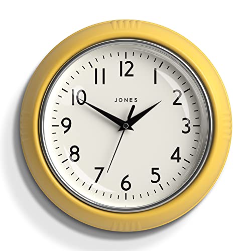 JONES CLOCKS® Ketchup-Wanduhr, Retro-Design, perfekt für die Küche, Heimbüro, Schlafzimmer 25cm von JONES CLOCKS