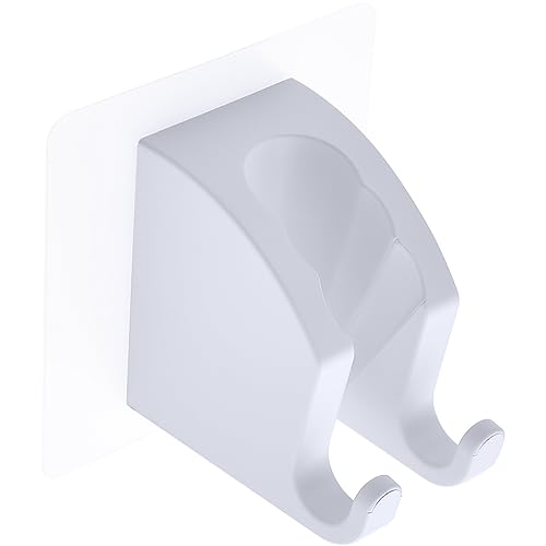 JONKEAN Duschbrause Halterung, Verstellbarer Handbrause Halterung Ohne Bohren, Stark Haftender Duschhalterung, Duschkopfhalterung Ohne Bohren, Wasserdichter Brausehalterung (Weiß, 1 Stück) von JONKEAN