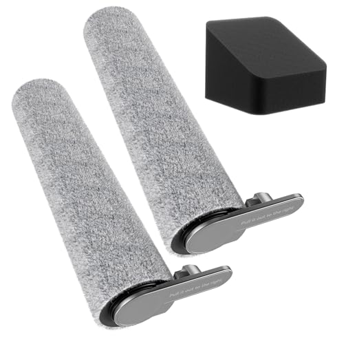 JONR ED12 Pro Ersatzbürste für Bodenrollen, kompatibel mit JONR ED12 PRO schnurlosem Nass- und Trockensauger, 2 Walzenbürsten und 1 Filterelement von JONR