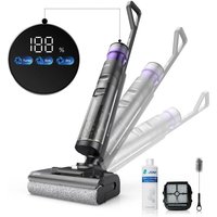 ED12 Pro Max Kabelloser Nass-Trockensauger, Wischmopp-Staubsauger mit 180°-Flachdesign, Heißwasser-Selbstreinigung, schnelle Heißlufttrocknung, ideal von JONR