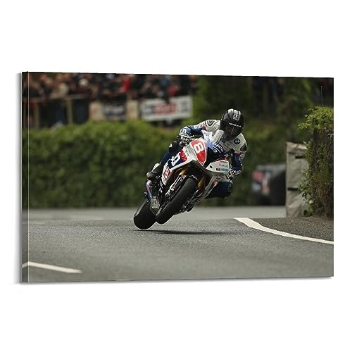 JONZA Isle of Man TT Poster High-Speed Ride of Rider Dekorative Malerei Leinwand Wand Und Kunstbild Familie Schlafzimmer Dekor 20 x 30 cm JONZA Isle of Man TT Poster High-Speed Ride of Rider Dekorative Malerei Leinwand Wand Und Kunstbild Familie Schlafzimmer Dekor 20 x 30 cm von JONZA