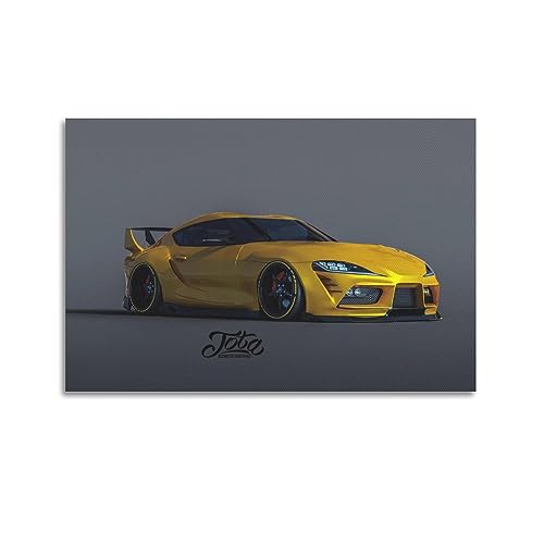 JONZA Rennwagen-Poster Supra MK5 Sportwagen, dekoratives Gemälde, Leinwand, Wand und Kunstbild, Familienschlafzimmer, 40 x 60 cm von JONZA