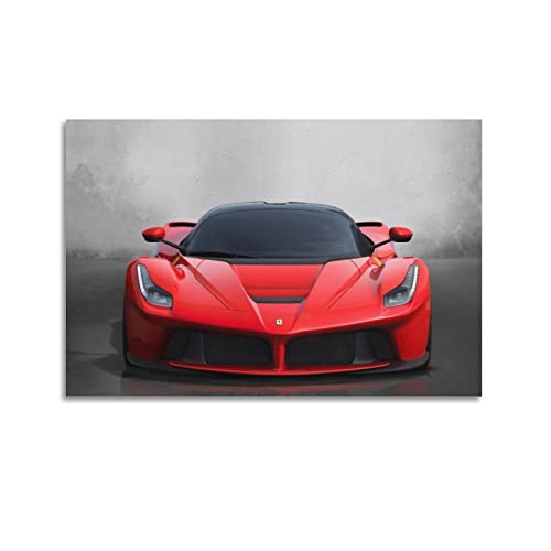 JONZA Supercar Poster für Laferrari Sportauto Hypercar dekorative Malerei Leinwand Wand und Kunst Bild Familie Schlafzimmer Dekor 30 x 45 cm von JONZA
