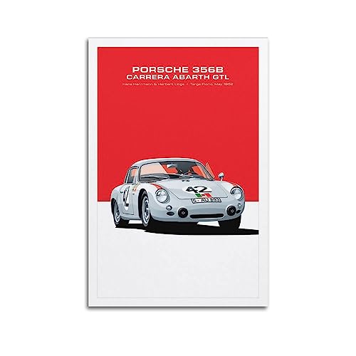 JONZA Vintage Sport Auto Poster PORSCHE 356B GTL Rennauto Dekorative Malerei Leinwand Wand und Kunst Bild Familie Schlafzimmer Dekor 30 x 45 cm JONZA Vintage Sport Auto Poster PORSCHE 356B GTL Rennauto Dekorative Malerei Leinwand Wand und Kunst Bild Familie Schlafzimmer Dekor 30 x 45 cm von JONZA