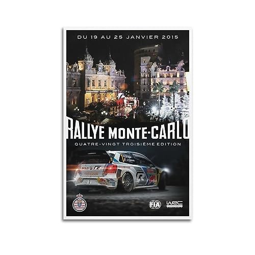 Rally Racing WRC Poster 2015 Rallye Monte Carlu, dekoratives Gemälde, Leinwand, Wand und Kunstbild, Familienschlafzimmer, 30 x 45 cm Rally Racing WRC Poster 2015 Rallye Monte Carlu, dekoratives Gemälde, Leinwand, Wand und Kunstbild, Familienschlafzimmer, 30 x 45 cm von JONZA