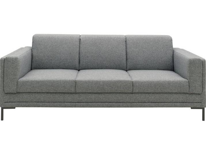 3-Sitzer LOOKS VII , grau (salz, pfeffer), B:210cm H:82cm T:90cm, 100% Polyester, LOOKS BY WOLFGANG JOOP, Sofas, klare Linien, edles Design von JOOP!
