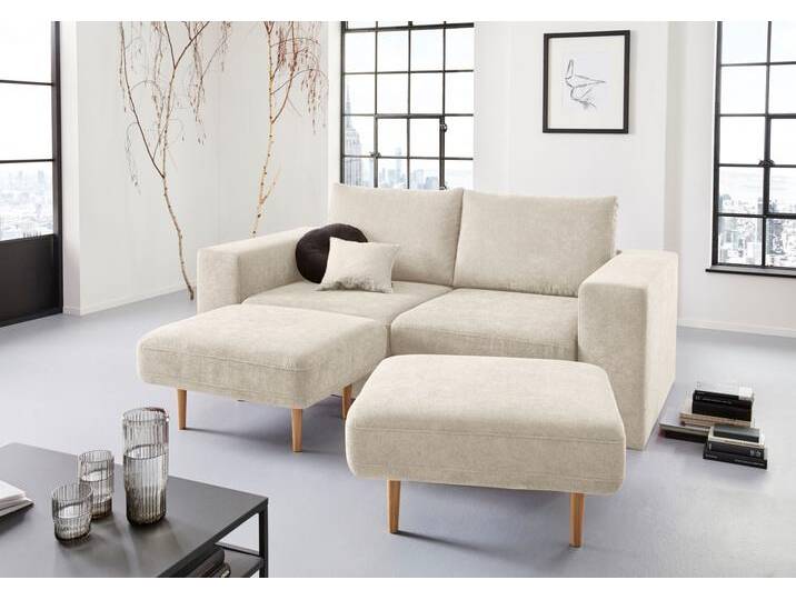 3-Sitzer Looksv , beige, B:212cm H:96cm T:107cm, LOOKS BY WOLFGANG JOOP, Sofas, Verwandlungssofa: aus Sofa wird Sofa mit 2 Hockern 3-Sitzer Looksv , beige, B:212cm H:96cm T:107cm, LOOKS BY WOLFGANG JOOP, Sofas, Verwandlungssofa: aus Sofa wird Sofa mit 2 Hockern von JOOP!