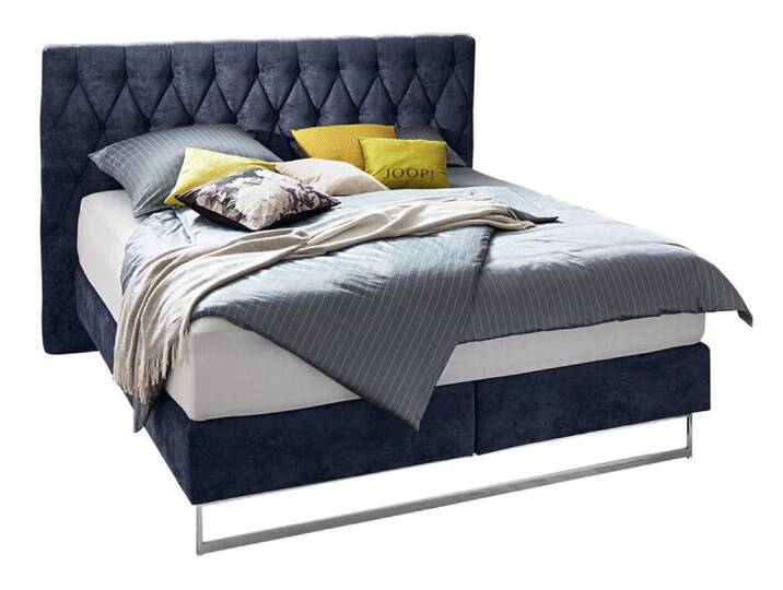 Boxspringbett CUBIC CHESTERFIELD 180 x 200 cm dunkelblau von JOOP!