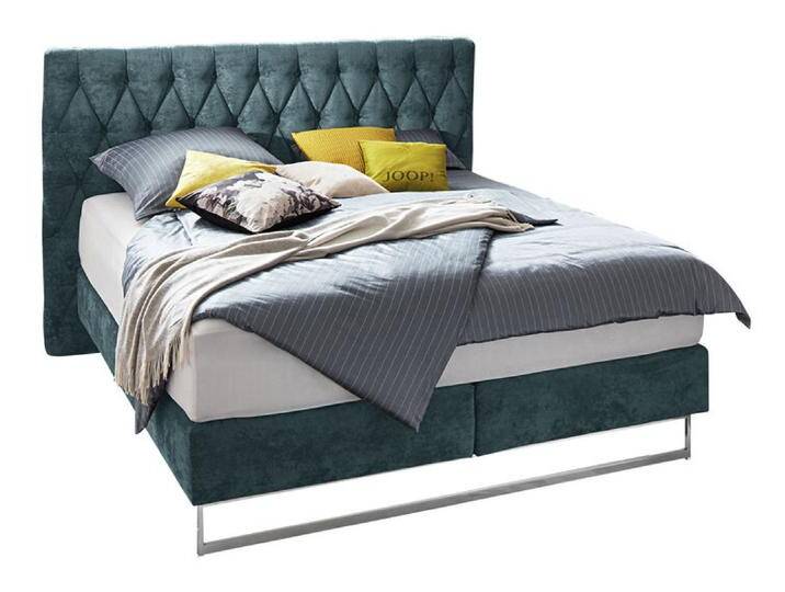 Boxspringbett CUBIC CHESTERFIELD 180 x 200 cm dunkeltürkis von JOOP!