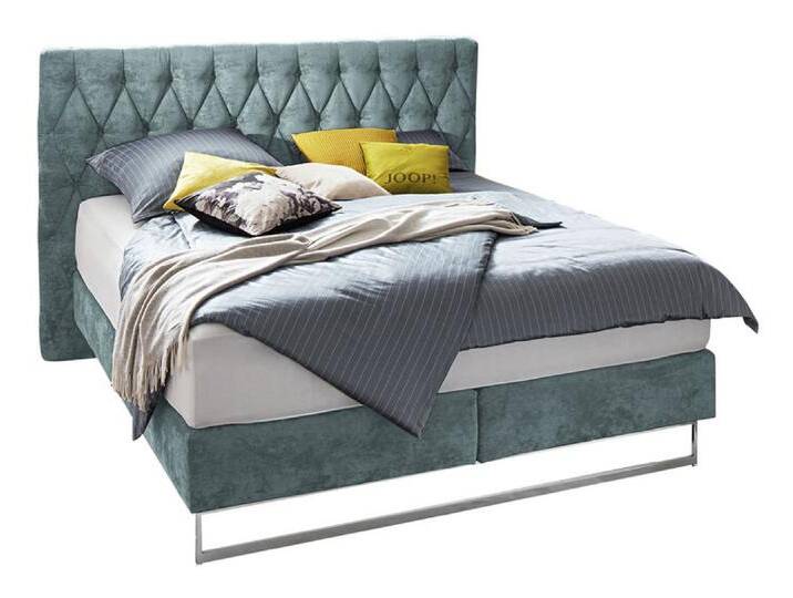 Boxspringbett CUBIC CHESTERFIELD 180 x 200 cm eisblau von JOOP!