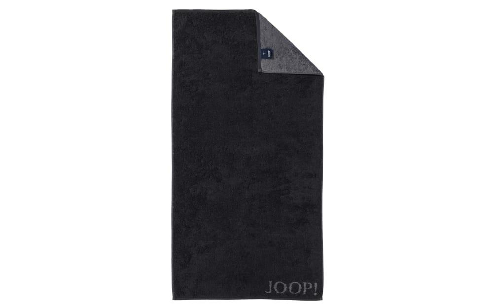 Duschtuch Classic Doubleface, schwarz, 80 x 150 cm von JOOP!