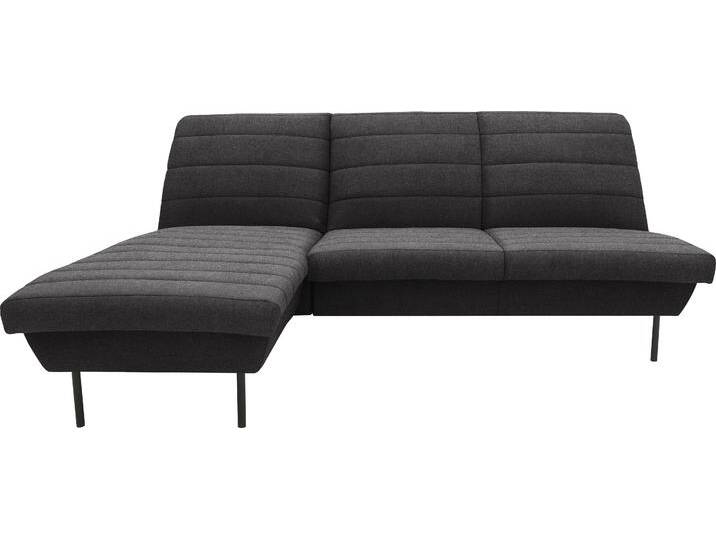 Ecksofa LOOKS IX L-Form , grau (anthrazit), B:214cm H:92cm T:168cm, 100% Polyester, LOOKS BY WOLFGANG JOOP, Sofas, Quersteppung, ohne Armlehnen von JOOP!