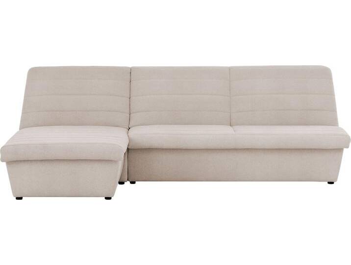 Ecksofa LOOKS VIII L-Form , beige (ecru), B:274cm H:92cm T:168cm, 100% Polyester, LOOKS BY WOLFGANG JOOP, Sofas, Quersteppung, ohne Armlehnen, in zwei verschiedenen Größen von JOOP!