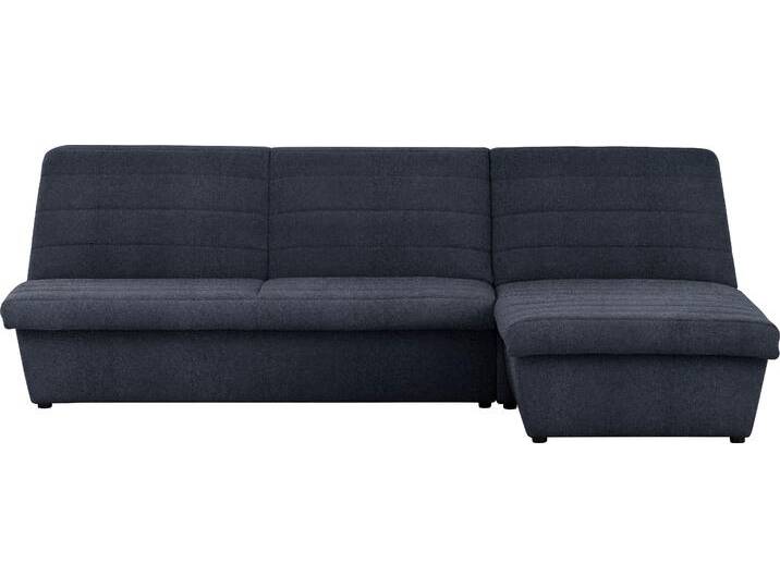 Ecksofa LOOKS VIII L-Form , blau (dunkelblau), B:274cm H:92cm T:168cm, 100% Polyester, LOOKS BY WOLFGANG JOOP, Sofas, Quersteppung, ohne Armlehnen, in zwei verschiedenen Größen von JOOP!