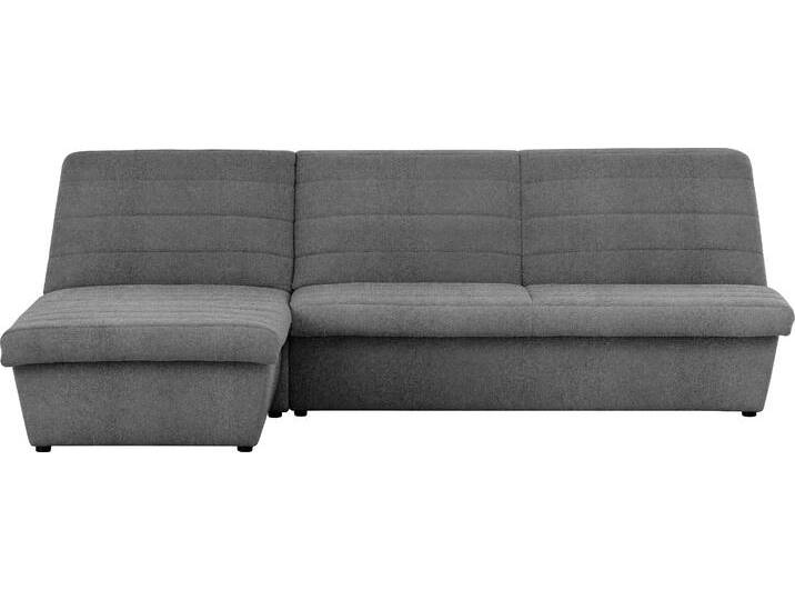 Ecksofa LOOKS VIII L-Form , grau (steel), B:274cm H:92cm T:168cm, 100% Polyester, LOOKS BY WOLFGANG JOOP, Sofas, Quersteppung, ohne Armlehnen, in zwei verschiedenen Größen von JOOP!
