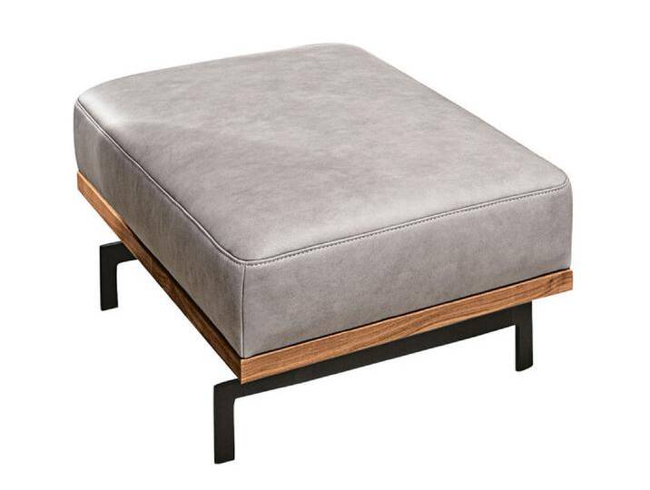Hocker 100 x 65 cm Lederbezug grau Hocker 100 x 65 cm Lederbezug grau von JOOP!