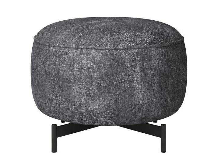 Hocker 60 cm Stoffbezug anthrazitgrau von JOOP!