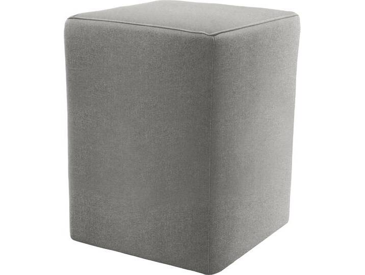 Hocker LOOKS XX , grau (salz, pfeffer), B:38cm H:47cm T:38cm, 100% Polyester, LOOKS BY WOLFGANG JOOP, Hocker, kubische Form, ideal als Fußablage von JOOP!