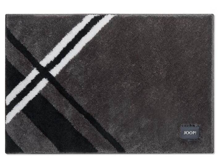 JOOP! Badematte LIVING - CHECKS Badteppich, Höhe 20 mm, Textil, Rechteckig, Anthrazit von JOOP!