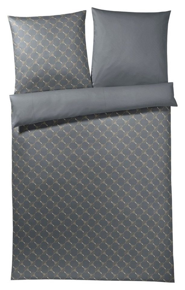 JOOP! Bettwäsche CORNFLOWER, Mako-Satin, Schwarz, 135 x 200 cm, Satin von JOOP!
