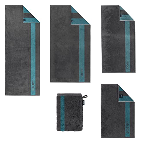 Joop! Frottiertücher Handtücher Infinity Doubleface Graphite 1678 74 Grau Petrol Walk-Frottier, Größe:Seiflappen 30x30 cm Joop! Frottiertücher Handtücher Infinity Doubleface Graphite 1678 74 Grau Petrol Walk-Frottier, Größe:Seiflappen 30x30 cm von Joop!