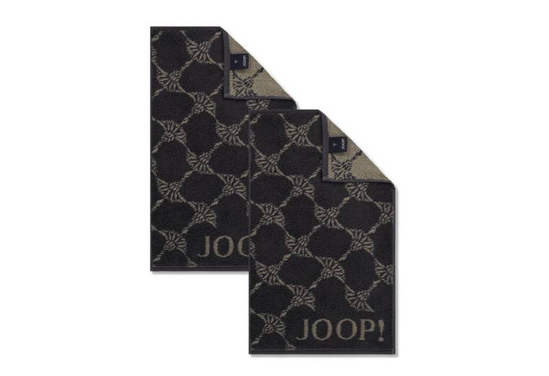 JOOP! Handtuch 2 Stück Joop! Gästetuch Cornflower 1721-73 Schiefer 30x50, Walkfrottier (2-St), Baumwolle von JOOP!