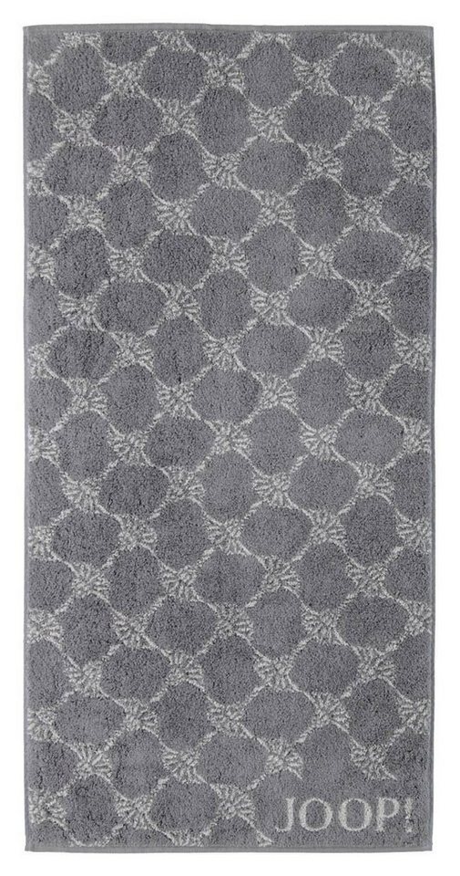 JOOP! Handtuch CL CORNFLOWER, 50 x 100 cm, Anthrazit, Blumen, Baumwolle (1-St), Made in Germany, mit Aufhängeschlaufe von JOOP!