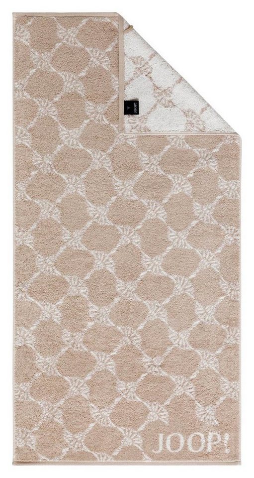JOOP! Handtuch CLASSIC CORNFLOWER, 50 x 100 cm, Beige, Blumen, Baumwolle (1-St), Made in Germany, mit Aufhängeschlaufe von JOOP!
