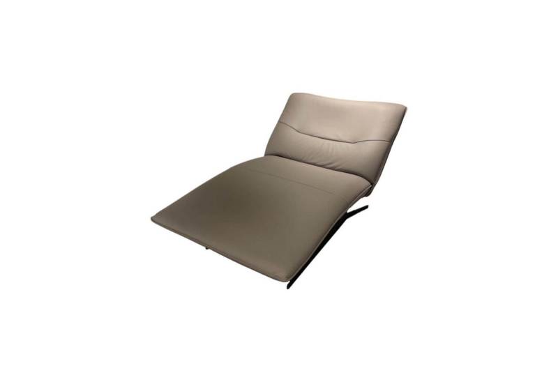 JOOP! Recamiere Einzelliege 8168 Leder 31 Longlife Soft Rauch Grau Braun Gestell von JOOP!