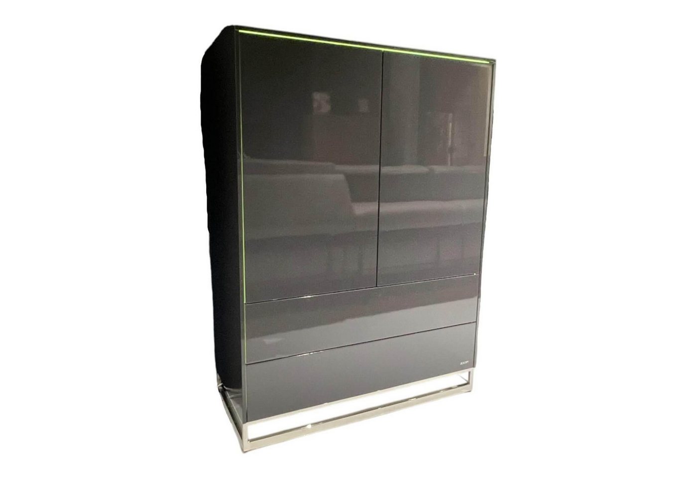 JOOP! Standvitrine Highboard Gloss Cubic 72182 Front Und Korpus Schiefergrau Grau JOOP! Standvitrine Highboard Gloss Cubic 72182 Front Und Korpus Schiefergrau Grau von JOOP!