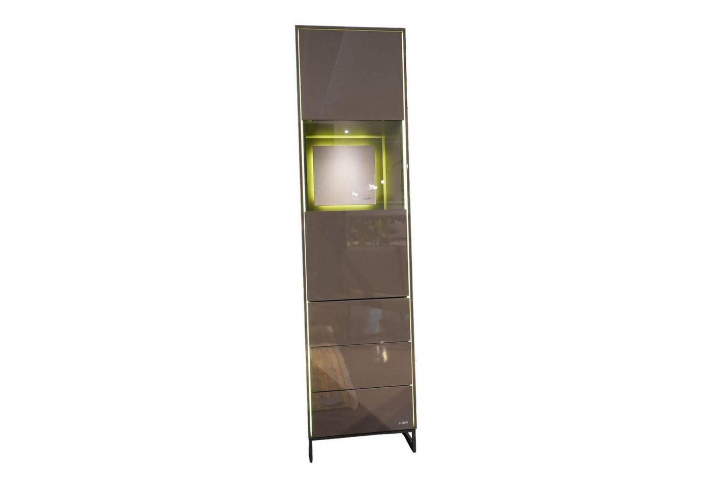 JOOP! Standvitrine Vitrine 71812 Schiefergrau Hochglanz Kufe Metall Schwarz JOOP! Standvitrine Vitrine 71812 Schiefergrau Hochglanz Kufe Metall Schwarz von JOOP!