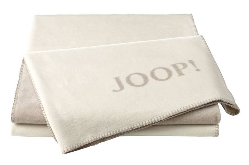 JOOP! Tagesdecke JOOP! Plaid / Decke Uni-Doubleface Ecru-Feder 150 x 200 cm von JOOP!