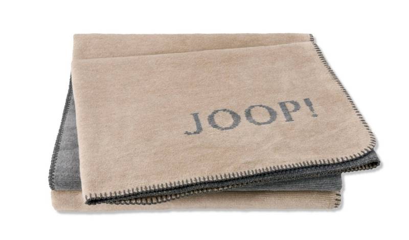 Wohndecke Joop! Wohndecke Kuscheldecke 150x200 cm Melange Doubleface stein natur, JOOP! von JOOP!
