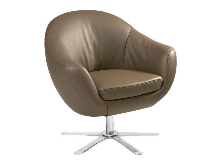 Joop! COCKTAILSESSEL Supercup, Braun, Echtleder, Longlife-Leder, 84x82x71 cm, Blauer Engel, Goldenes M, Made in Germany, Lederauswahl, Stoffauswahl, von JOOP!