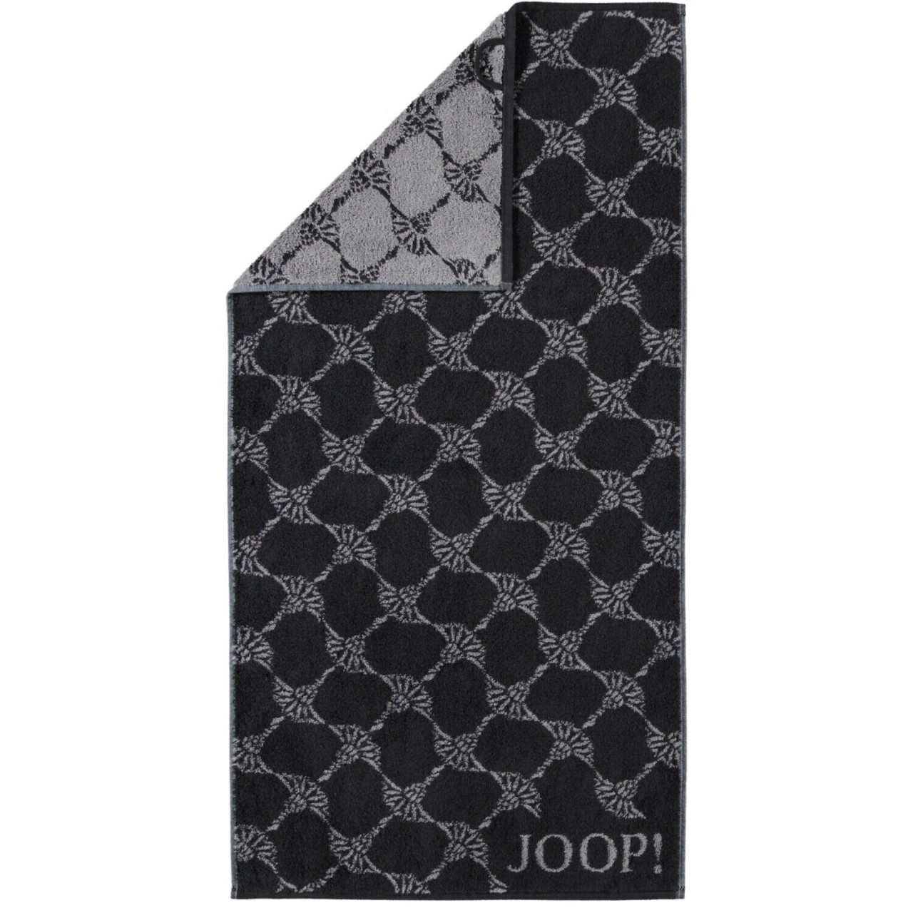 Joop! Handtuch Handtücher 50x100 Classic Cornflower 1611-90 schwarz grau von JOOP!