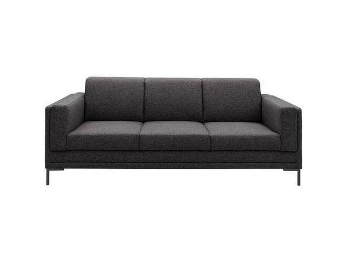 LOOKS by W.Joop 3-SITZER-SOFA Looks VII, Anthrazit, Uni, 2-Sitzer, 210x82x90 cm, Made in EU, FSC MIX, Stoffauswahl, Rücken echt, Armteil links, von JOOP!