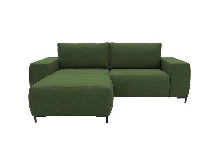 LOOKS by W.Joop ECKSOFA Looks VI, Grün, Uni, 3-Sitzer, Füllung: Schaumstoff, seitenverkehrt montierbar, L-Form, Ottomane links, 242x160 cm, FSC MIX, von JOOP!