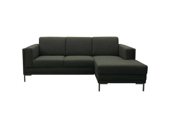 LOOKS by W.Joop ECKSOFA Looks VII, Dunkelgrün, Uni, 4-Sitzer, Füllung: Schaumstoff, L-Form, Ottomane rechts, 214x146 cm, FSC MIX, Made in EU, von JOOP!