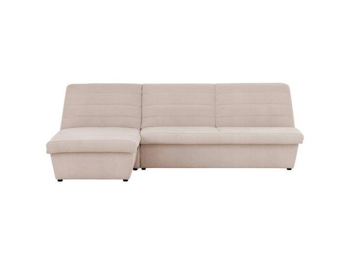LOOKS by W.Joop ECKSOFA Looks VIII, Ecru, Uni, 3-Sitzer, L-Form, Ottomane links, 274x168 cm, FSC MIX, Made in EU, Stoffauswahl, Rücken echt, von JOOP!