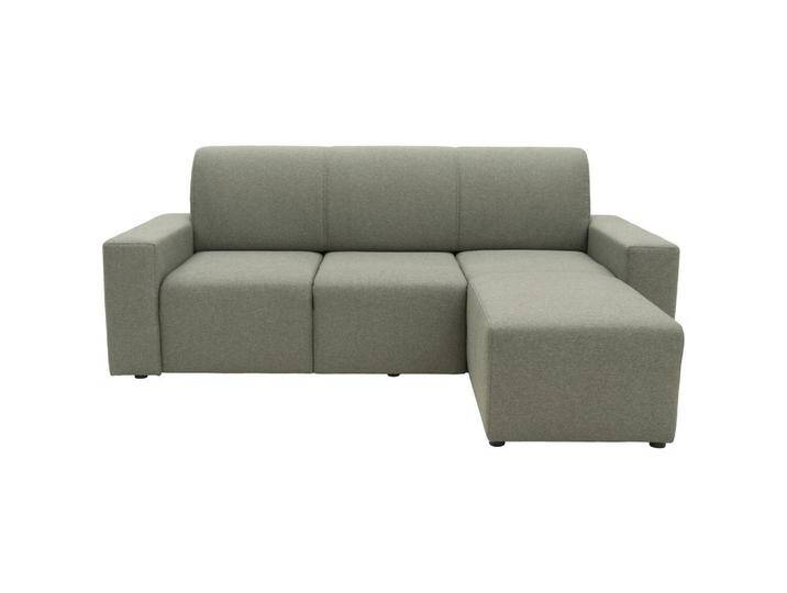 LOOKS by W.Joop ECKSOFA Looks X, Graubraun, Uni, 3-Sitzer, seitenverkehrt montierbar, L-Form, 222x150x88 cm, FSC MIX, Made in EU, Stoffauswahl, von JOOP!