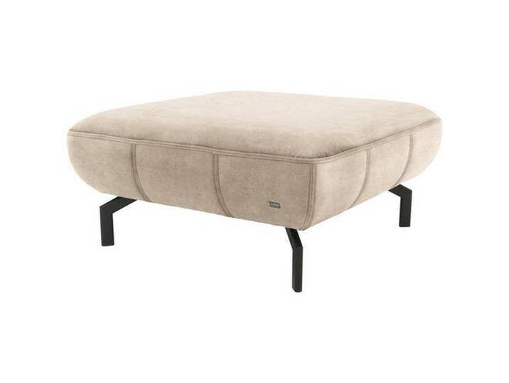 LOOKS by W.Joop HOCKER Looks XIII, Beige, Uni, 83x44x83 cm, Made in EU, FSC MIX, Wohnzimmer, Hocker, Sitzhocker von JOOP!
