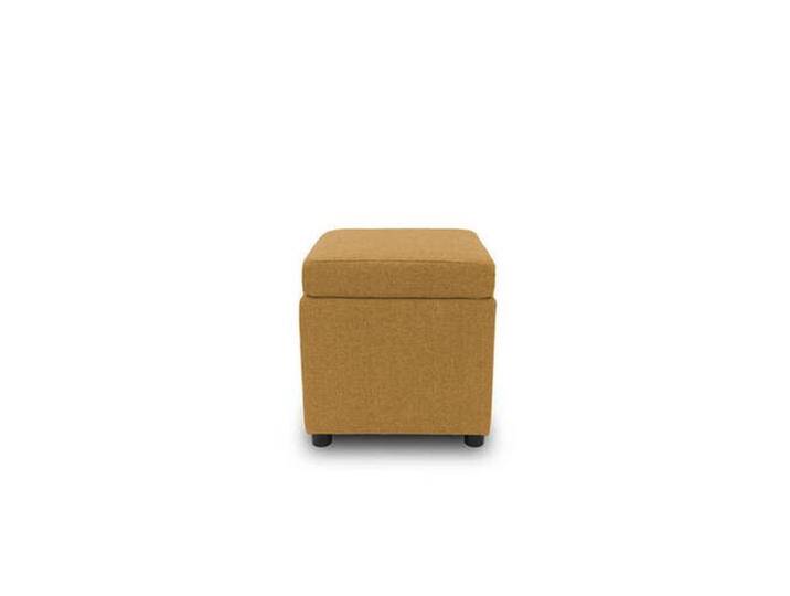 LOOKS by W.Joop SITZBOX LOOKS III, Gelb, Uni, 45x47x45 cm, Made in EU, Stauraum, Wohnzimmer, Hocker, Sitzwürfel von JOOP!