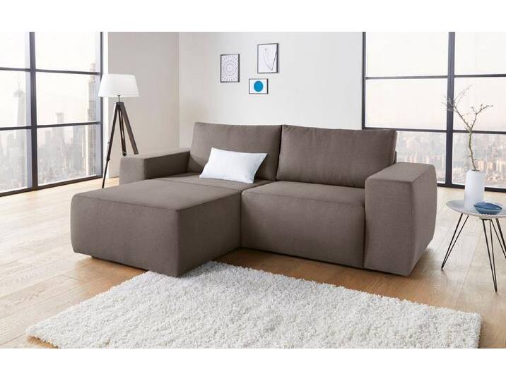 LOOKS by Wolfgang Joop Ecksofa LooksII L-Form, geradlinig und komfortabel, grau, schlamm von JOOP!