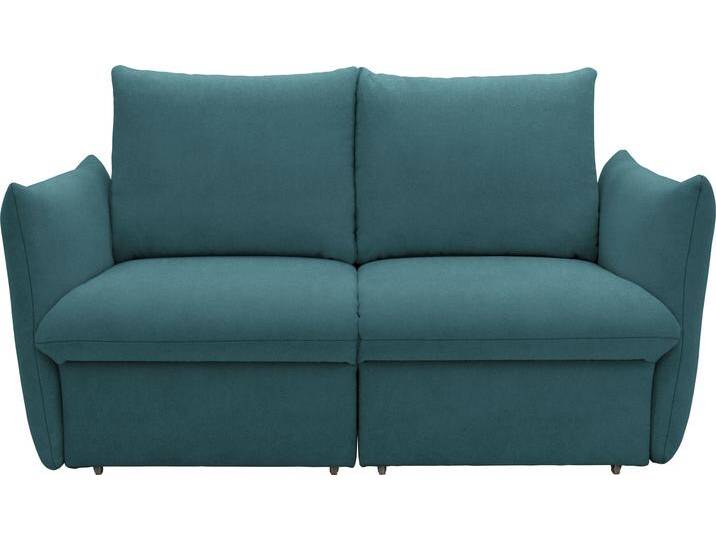 Schlafsofa LOOKS XII , blau (petrol), B:180cm H:100cm T:97cm, 92% Polyester, 8% Nylon, LOOKS BY WOLFGANG JOOP, Sofas, mit Bettfunktion, Kissenoptik, Boxspring-Polsterung von JOOP!
